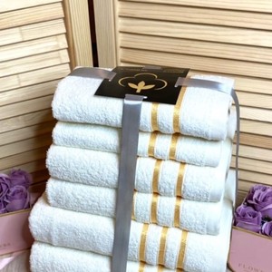 Набор махровых полотенец Текс-дизайн из 6 шт. цвет белый