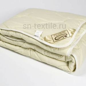 Всесезонное одеяло из овечьей шерсти СН-Текстиль Микрофибра-шерсть  140х205
