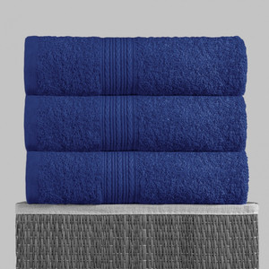 Махровое полотенце 70х140 цвет темно-синий